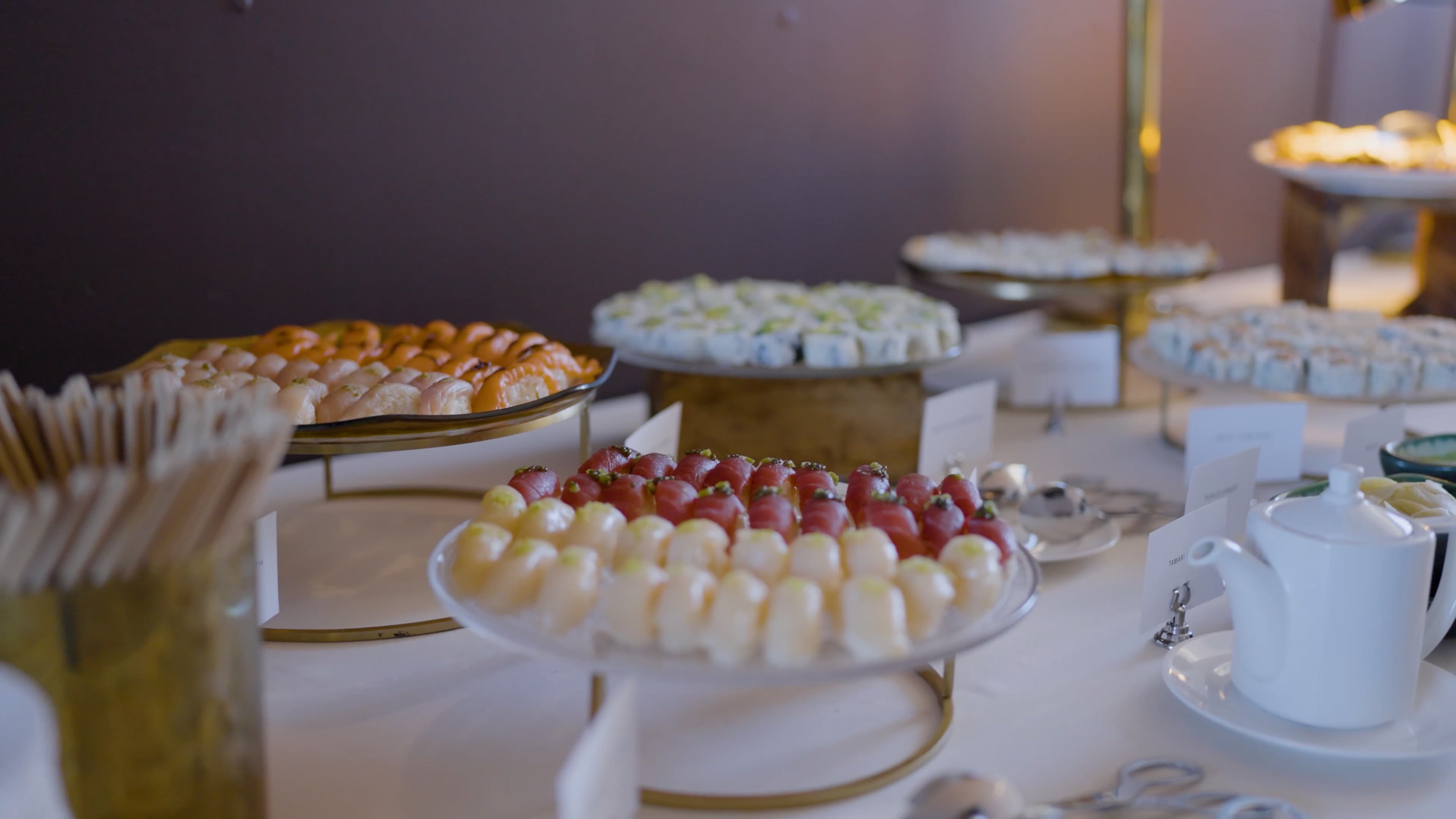 Elegant dessert spread